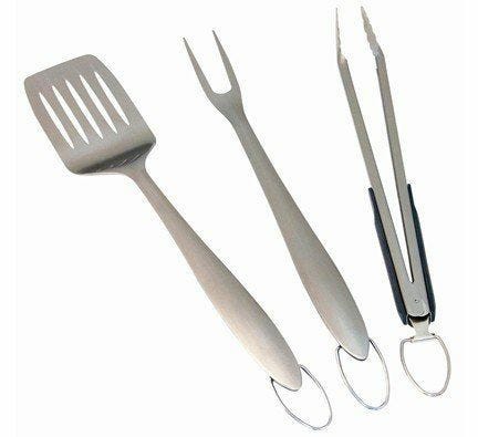 3-Piece Set Of Stainless Steel Grill Tools Grill Accessories