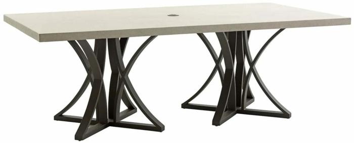 84″ X 44″ Cypress Dining Table W/ Weatherstone Top Dining & Chat Tables