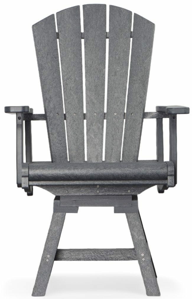 Addy Swivel Dining Arm Chair – Slate Grey Dining Chairs