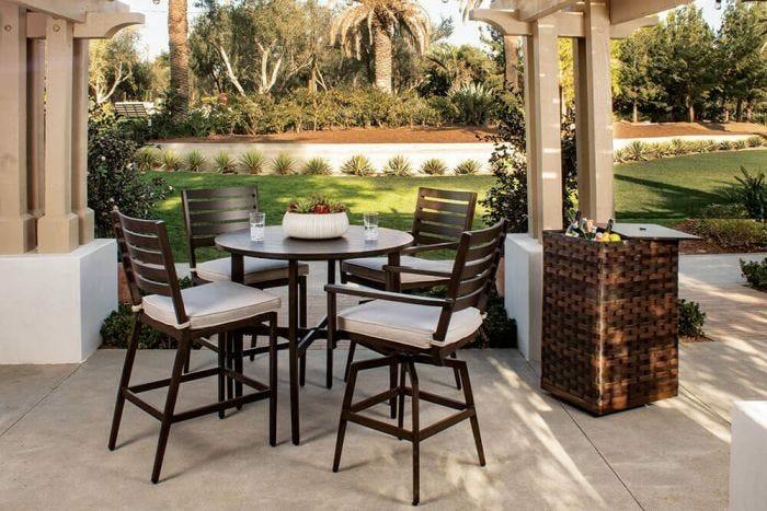 Adeline 42″ Round Bar Height Table Dining & Chat Tables