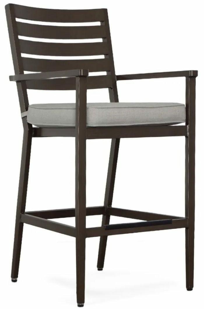 Adeline Stationary Slat Back Barstool Bars & Bar Stools