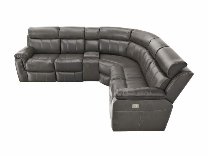 Alden Power Sectional – Slate Furniture