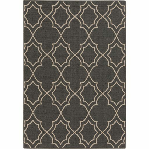 Alfresco 5’X8′ Area Rug – Black & Camel (Alf-9590) Outdoor