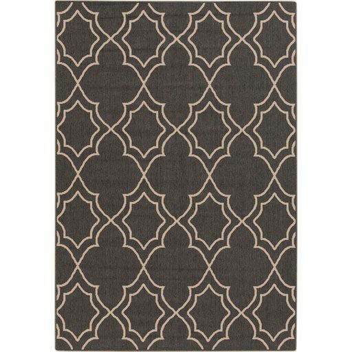 Alfresco 8’X10′ Area Rug – Black & Camel (Alf-9590) Furniture