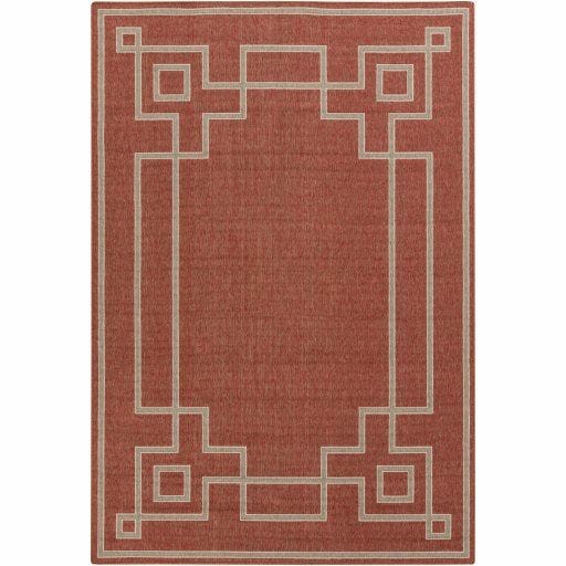 Alfresco 8’X10′ Area Rug – Rust & Camel (Alf-9631) Furniture