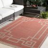 Alfresco 8’X10′ Area Rug – Rust & Camel (Alf-9631) Furniture