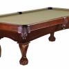 Allenton 7′ Ball And Claw Pool Table Espresso Pool & Billiards Tables