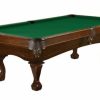 Allenton 7′ Ball And Claw Pool Table Espresso Pool & Billiards Tables