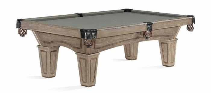 Allenton 8′ Tapered Leg Pool Table Driftwood Pool & Billiards Tables