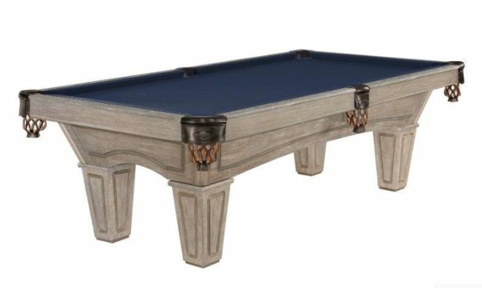 Allenton Tapered Leg Pool Table With Slate Driftwood Pool & Billiards Tables