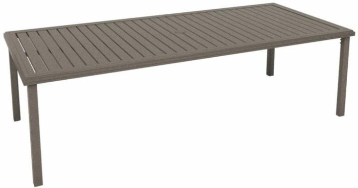 Amici 42″X96″ Rectangular Dining Table – Graphite Outdoor