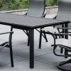 Amici 66″X42″ Rectangular Dining Table – Obsidian Dining & Chat Tables