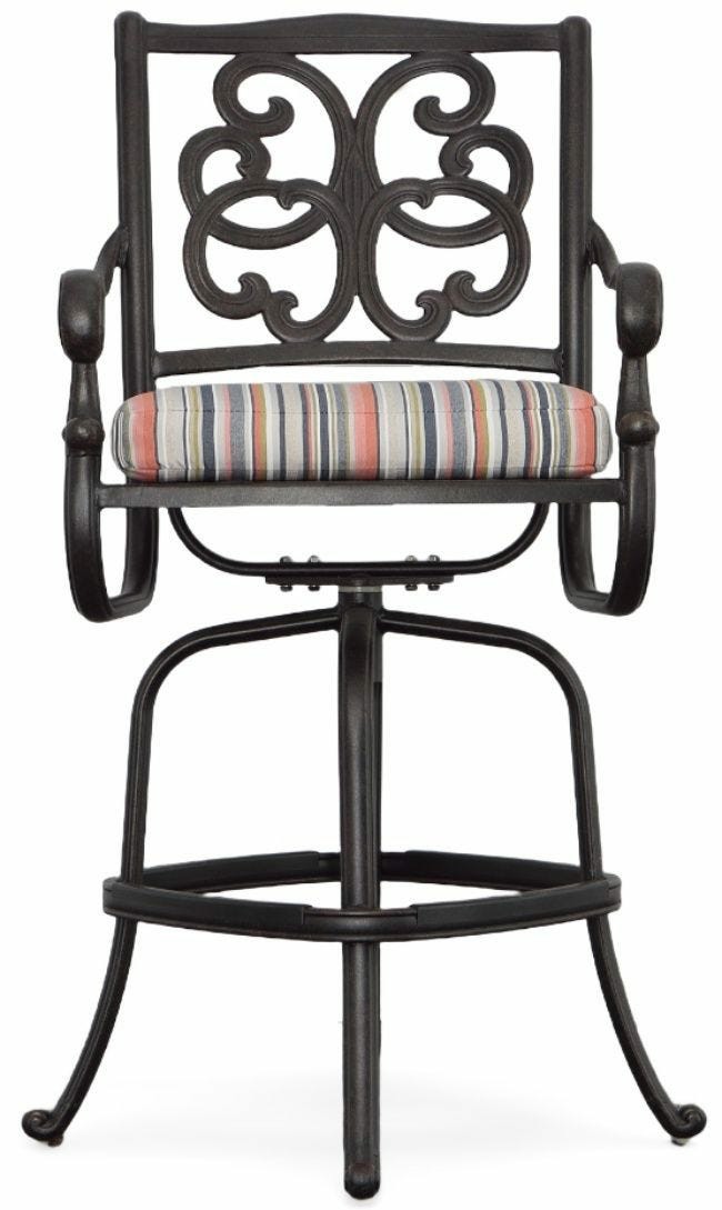 Andora Swivel Bar Stool – Desert Bronze Outdoor