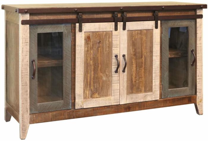 Antique 60″ Barndoor Console Furniture