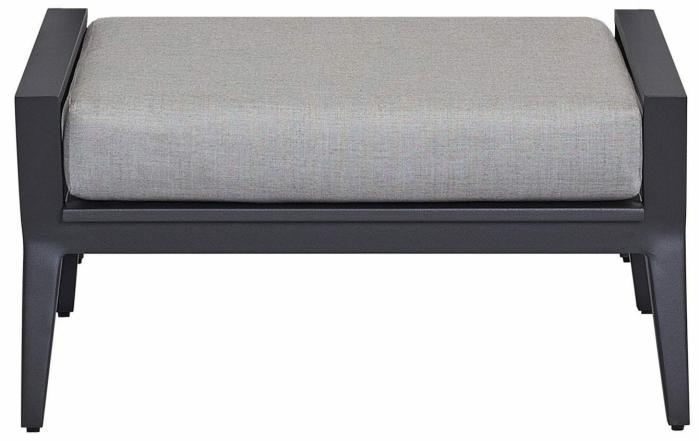 Aragon Ottoman – Slate Grey / Silvered Dove Ottomans