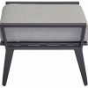 Aragon Ottoman – Slate Grey / Silvered Dove Ottomans