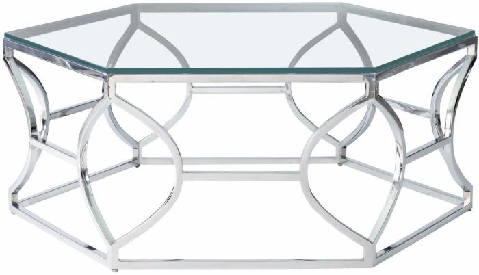 Argent Metal Cocktail Table Accent Tables