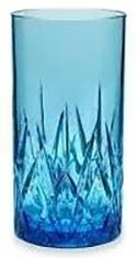 Aurora Blue Topaz Tritan Acrylic Highball Glass Tumbler Outdoor