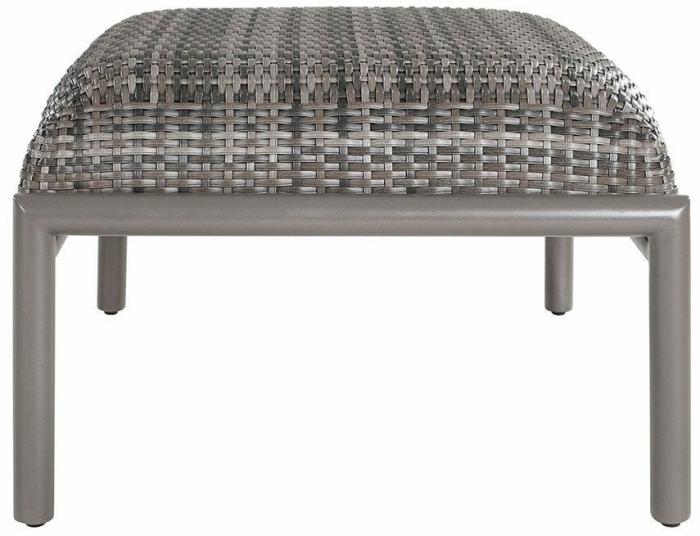 Brighton Ottoman – Taupe Grey / Umber Weave Ottomans