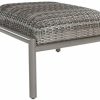 Brighton Ottoman – Taupe Grey / Umber Weave Ottomans