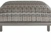 Brighton Ottoman – Taupe Grey / Umber Weave Ottomans