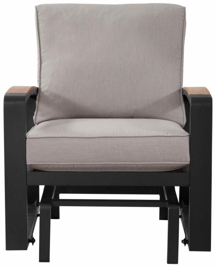 Bruges Gliding Lounge Chair – Matte Black Lounge Chairs