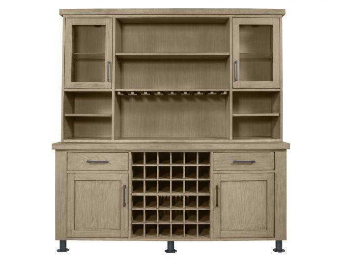 Bryxton Back Bar And Hutch Set Bars & Barstools