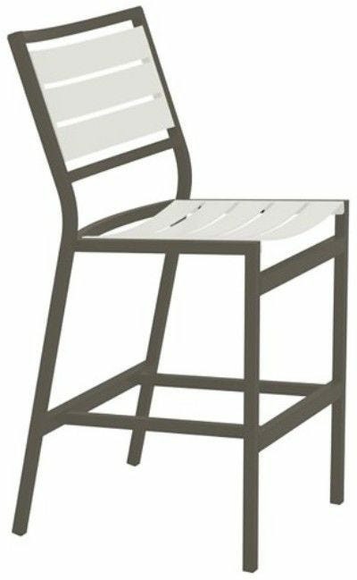 Cabana Club Slat Counter Stool – Mocha/Shell Bars & Bar Stools