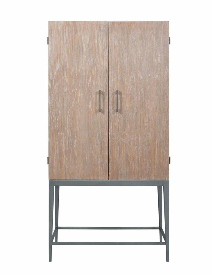 Carmel Bar Cabinet Distressed Oak Bars & Barstools