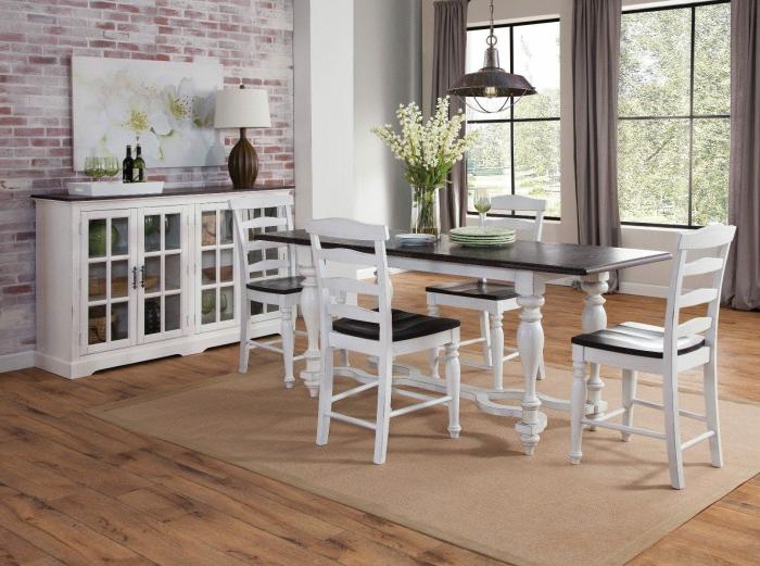 Carriage House 5-Piece 84″ Counter Height Friendship Dining Set Dining & Kitchen