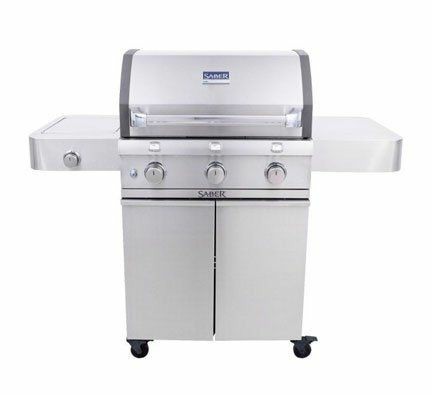 Cast Stainless 500 3-Burner Propane Gas Grill Gas Grills