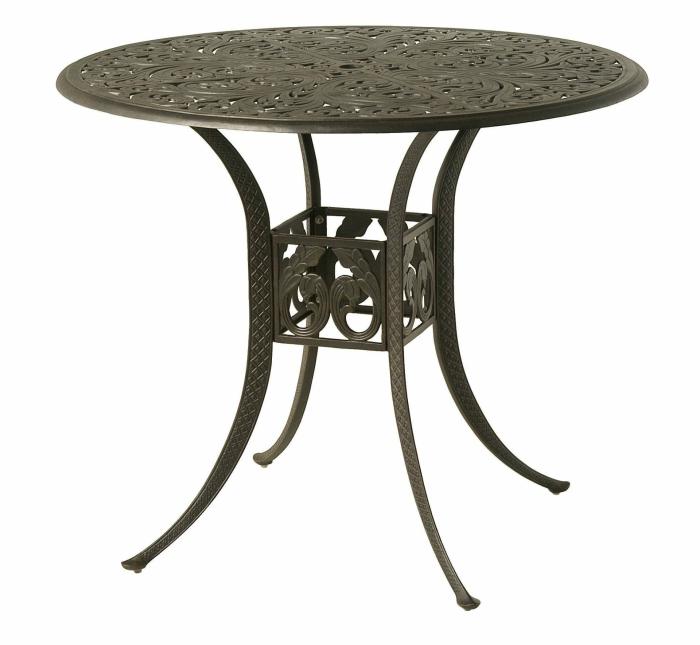 Chateau 42″ Round Bar Height Table – Desert Bronze Dining & Chat Tables