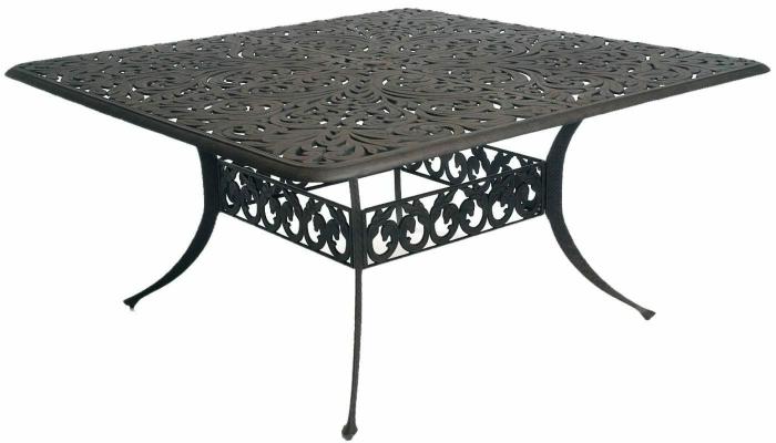 Chateau 60″ Square Dining Table – Desert Bronze Dining & Chat Tables