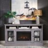 Churchill Electric Fireplace 70″ Highboy Console – Smoke Grey Electric Fireplaces