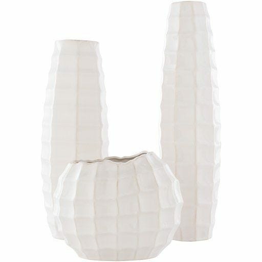 Cirio Outdoor Vase – Set Of 3 – White Accents & Decor