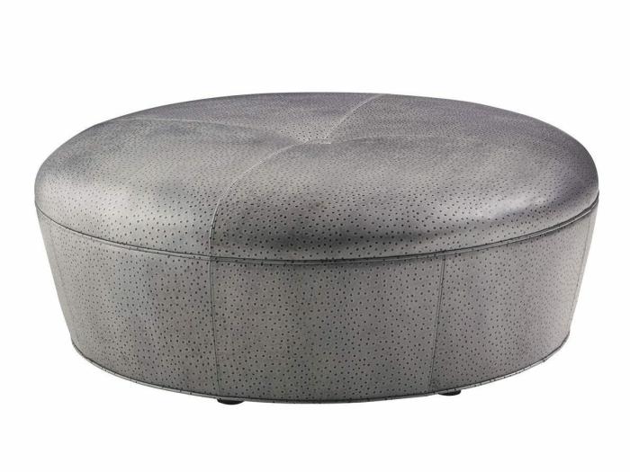 Claudia Leather Ottoman Furniture