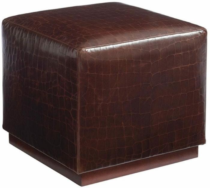 Colby Leather Ottoman Furniture