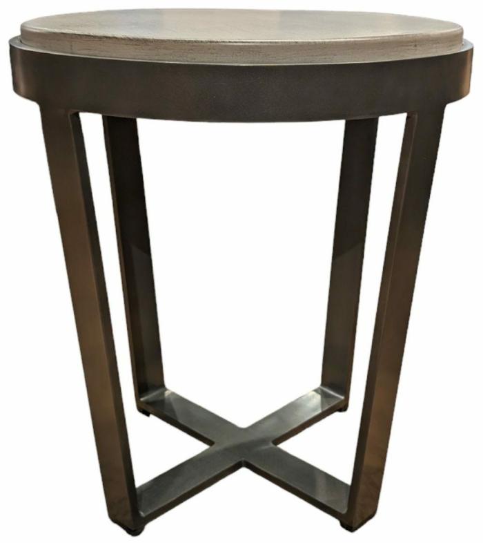 Concrete Round End Table Accent Tables