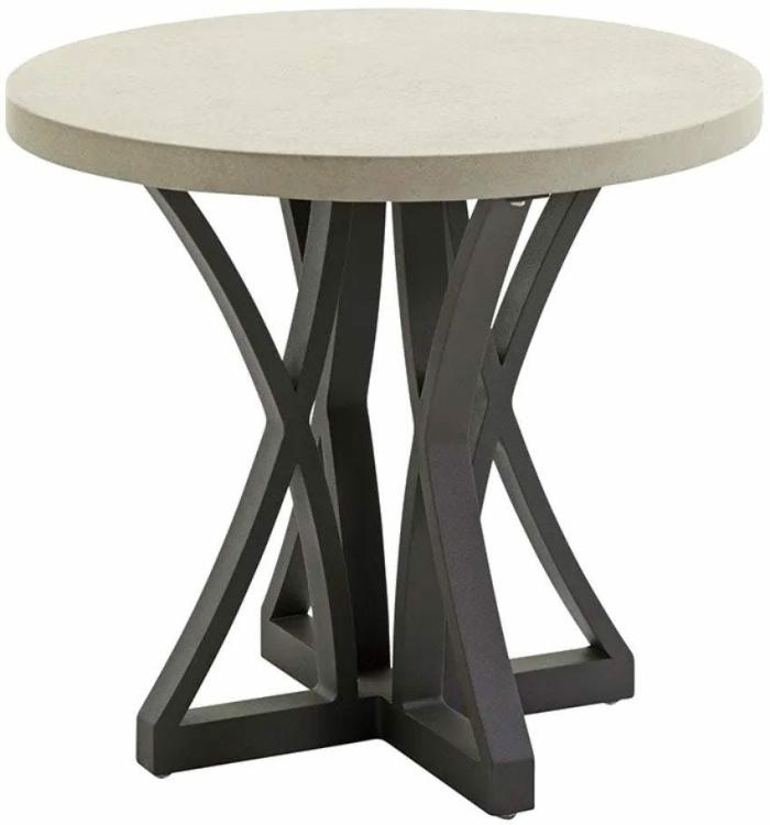 Cypress Point Side Table W/ Weatherstone Top Accent Tables