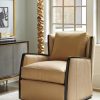 Delancey Leather Swivel Chair Chairs