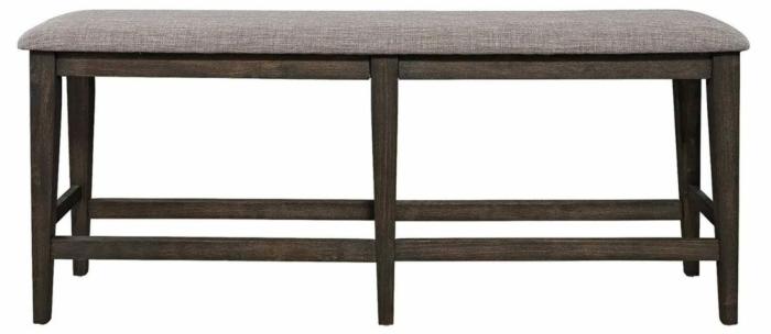 Double Bridge Collection Upholstered Counter Height Bench Dining & Kitchen