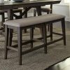 Double Bridge Collection Upholstered Counter Height Bench Dining & Kitchen