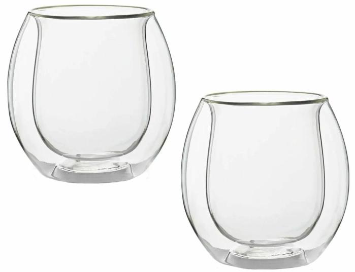 Double Wall Whiskey Glasses – Set Of 2 Bars & Barstools