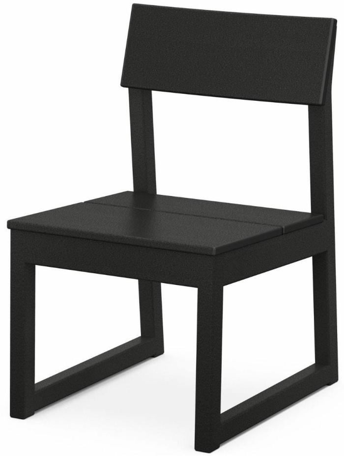 Edge Armless Dining Chair – Black Dining Chairs