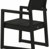 Edge Dining Arm Chair – Black Dining Chairs