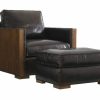 Edgemere Leather Ottoman Furniture