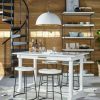 Elena Marble Top Counter Table Bars & Barstools