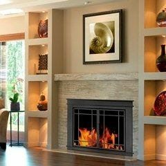 Finley Glass Doors – Large Fireplaces