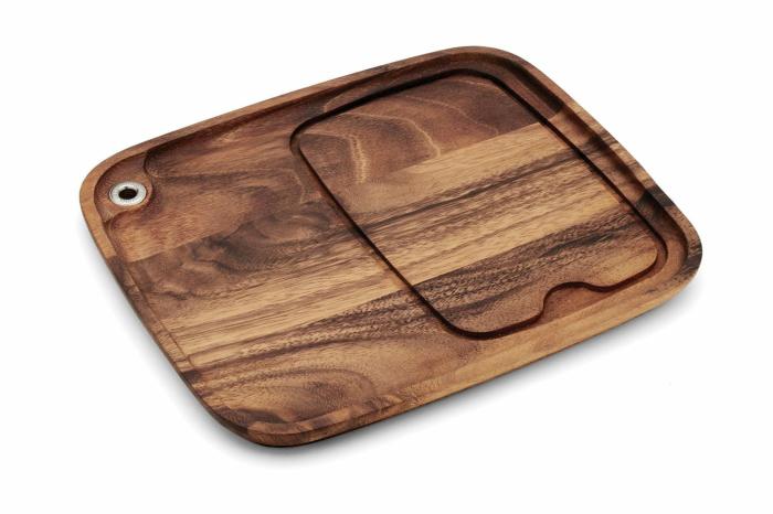 Fort Worth Steak Plate, Acacia Wood Grill Accessories