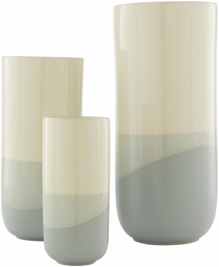 Geo Outdoor Vase – Set Of 3 – Green Accents & Decor